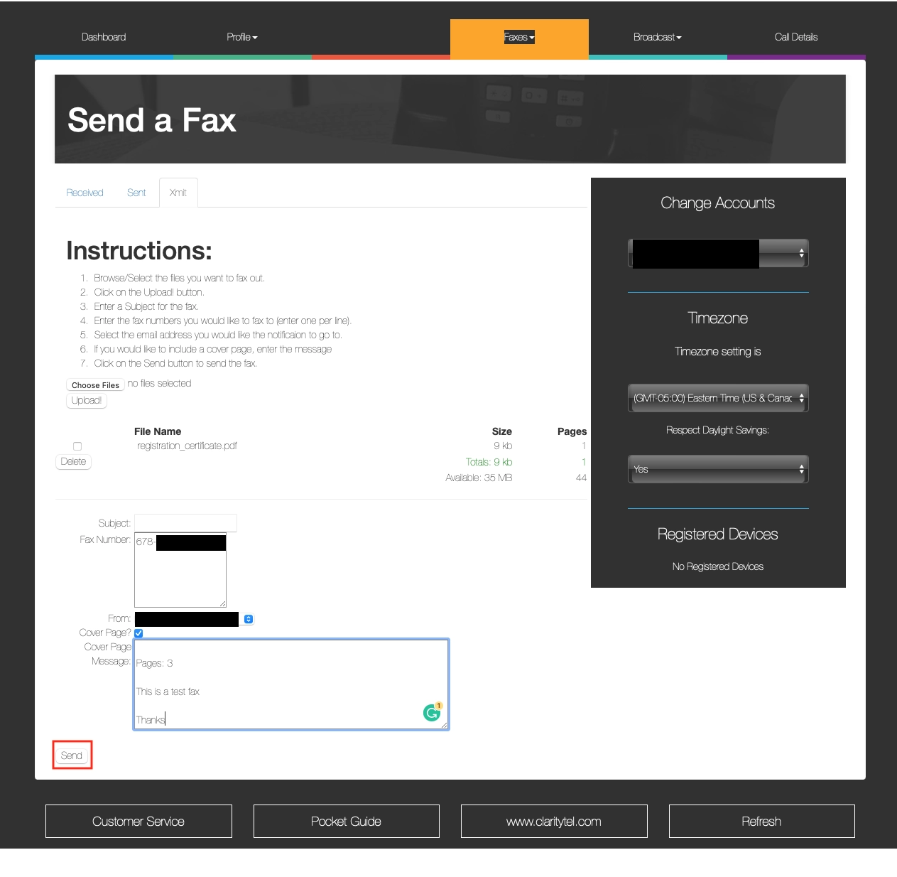 vFaxDashBoard 11