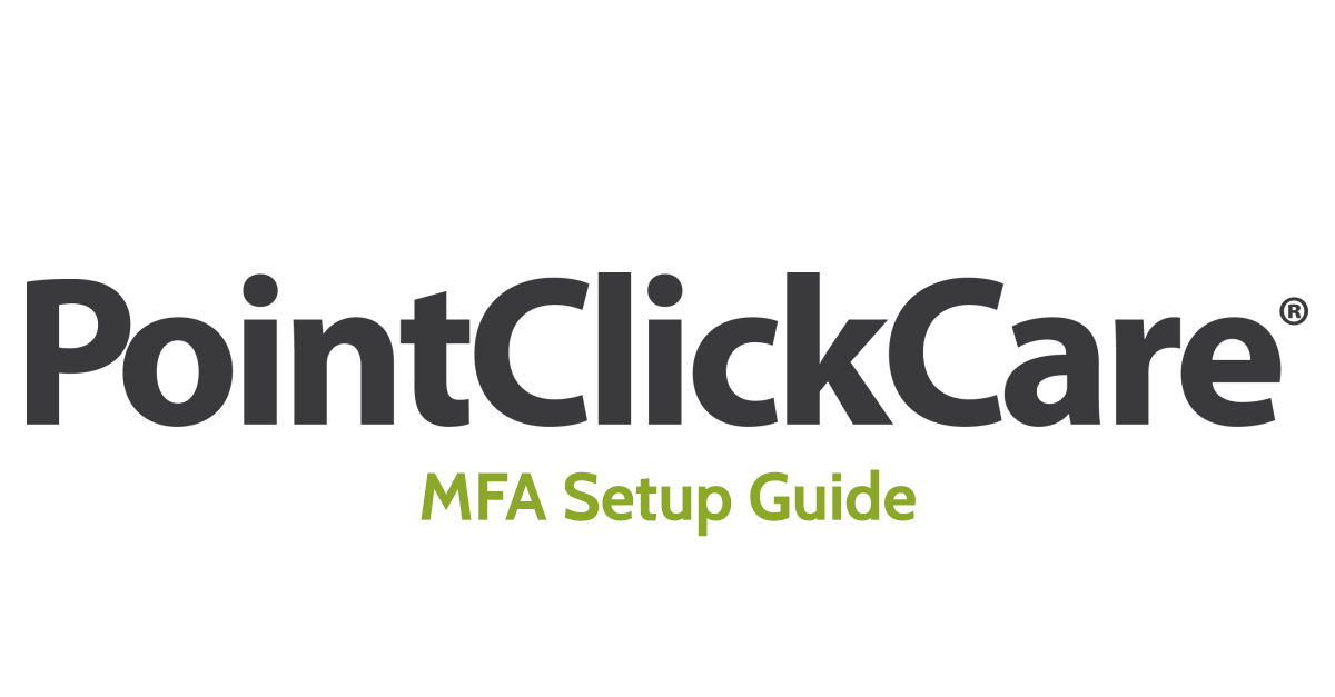 PointClickCareLogo MFA Setup