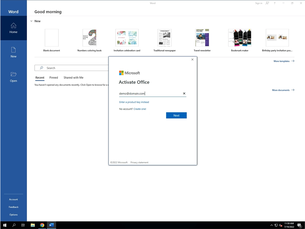 Activate M365 Step 3