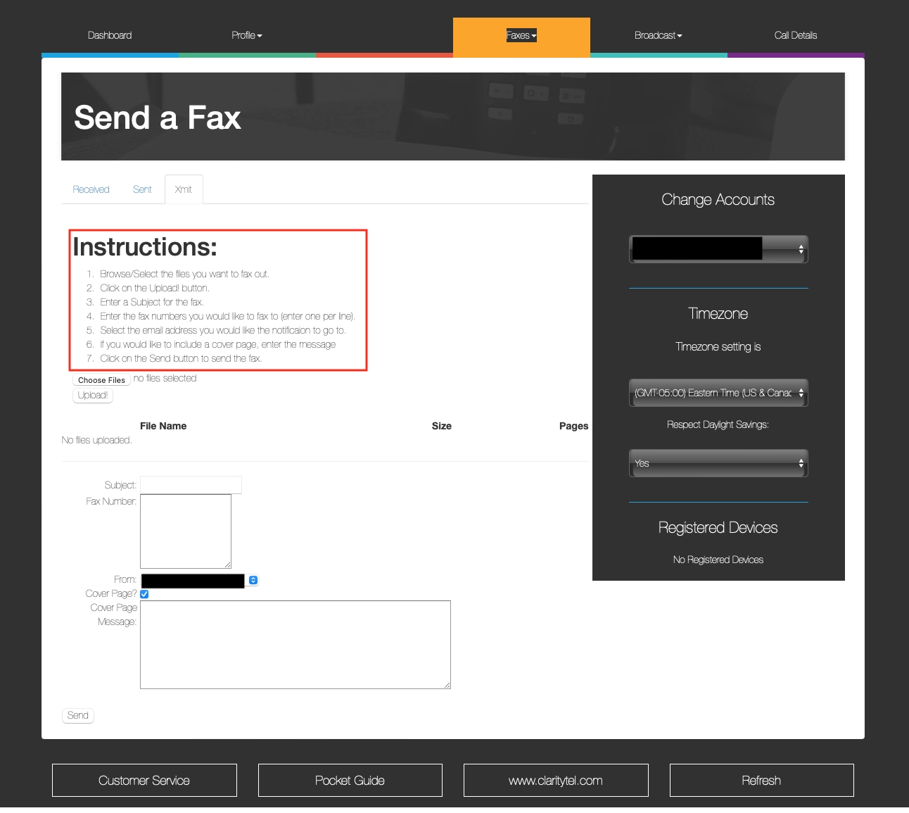 vFaxDashBoard 3