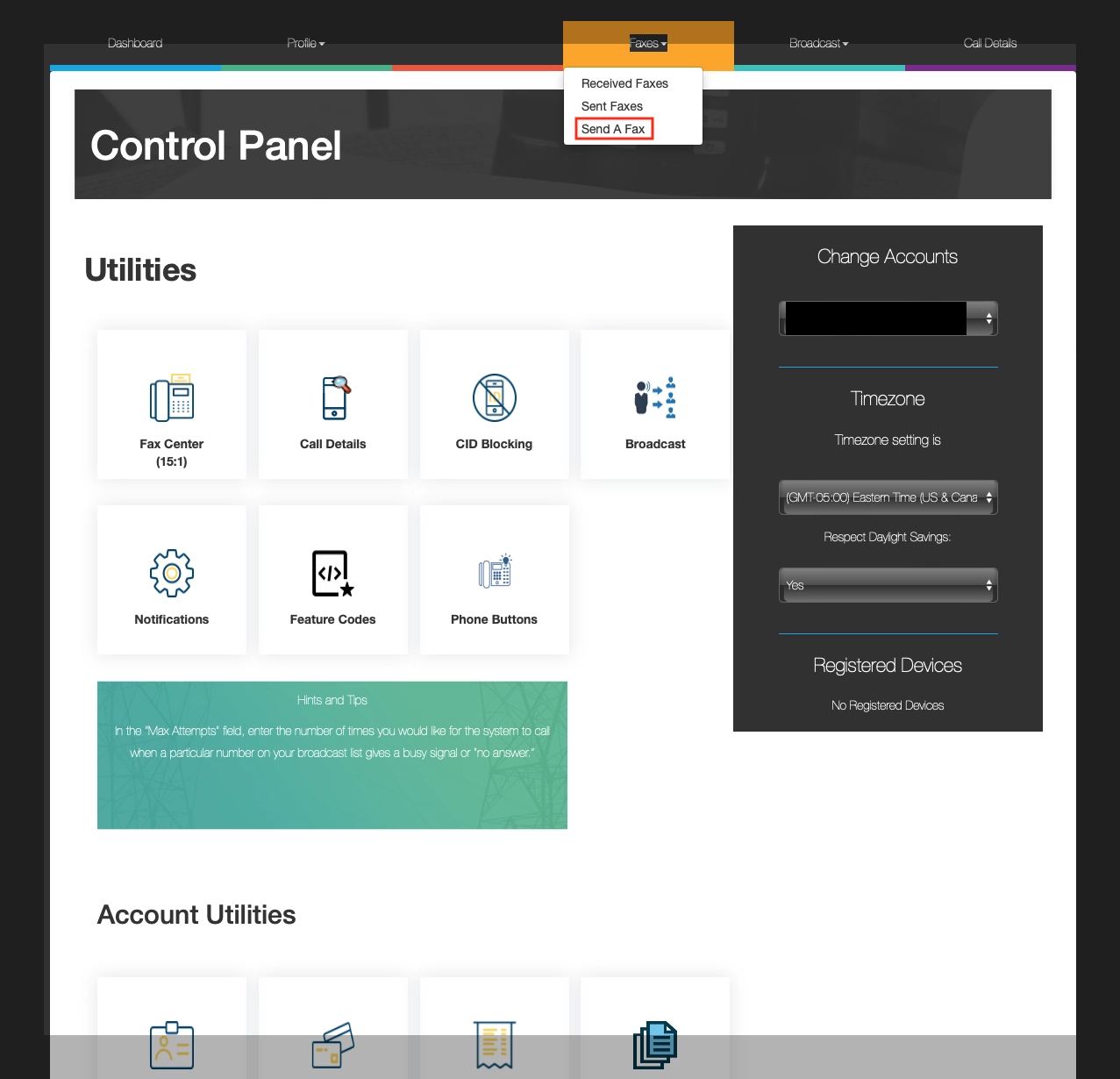 vFaxDashBoard 2